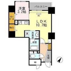 リーブル博多駅前の物件間取画像